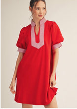 Super soft dress stripe detail Black or red option