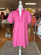 Pink dress red polka dot