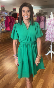 Kelly green dress