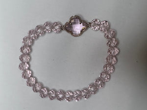 Pink stretch bracelet