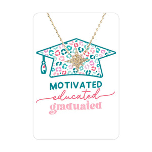 Motivated educated graduated necklace