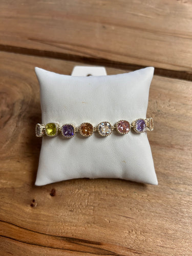 Multi-colored bracelet - not stretchy!