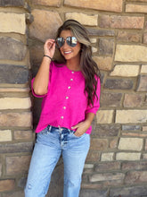 Pink Button Down Comfy Sweater Cardigan
