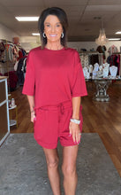 Dark red matching set