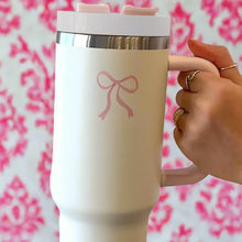 40 oz Cream with  Bow Tumbler