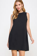 solid sleeveless shift dress