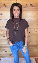 Viscose Mock Neck Short Sleeve Sweater