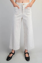 Off white stripe straight leg  pants