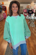 Oversized Striped Casual Knit Top