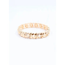 Cz Link Bracelet Gold