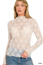 Lace See-through Layering Top