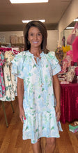 Floral Contrast Edge Layered Mini Dress -this dress is beautiful