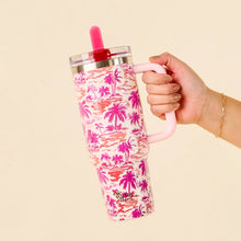 40 oz Lifestyle Flip Straw Tumbler-Paradise Palms