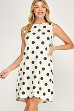 Off white polka dot dress