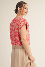 Hot pink leopard sweater
