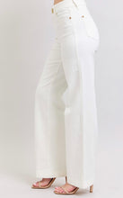 White Judy blues high waist button trouser fit