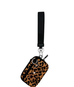 Lulu Mac WRISTLET KEY CHAIN POUCH LEOPARD/LEOPARD