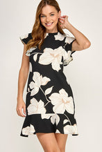 Floral print dress