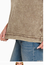 Ribbed Acid Washed Rayon Top