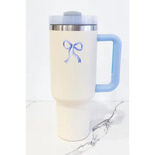 40 oz Cream with  Bow Tumbler
