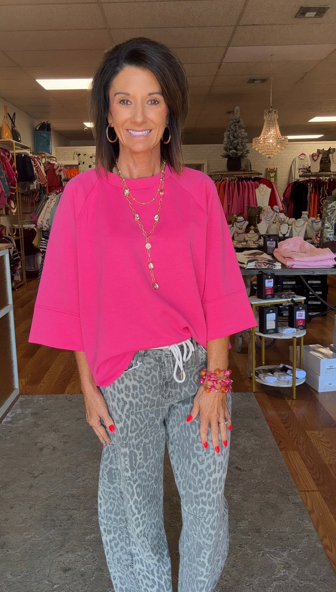 Scuba 3/4 Sleeve Pullover top! Best Seller* restocked!