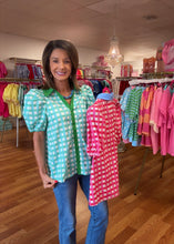 Gingham print top