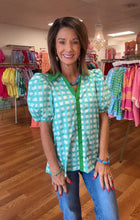 Gingham print top