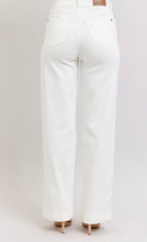 White Judy blues high waist button trouser fit
