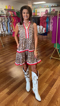 Leopard dress- tee trim -fabulous dress