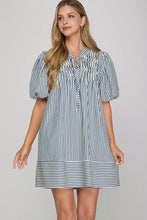 Blue stripe dress
