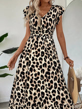 Leopard print maxi dress