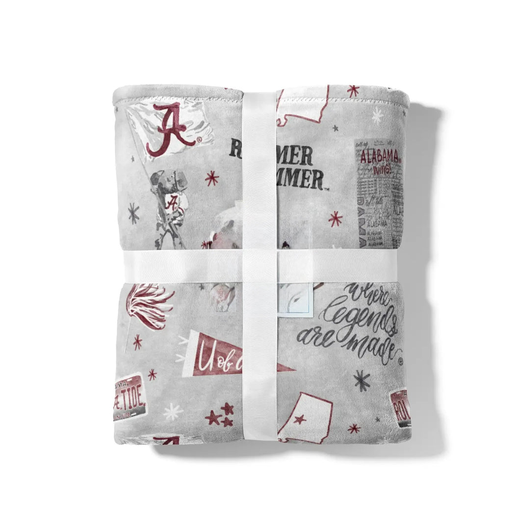University of Alabama Flannel Fleece Blanket