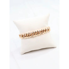 Cz Link Bracelet Gold