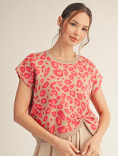 Hot pink leopard sweater