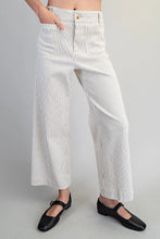 Off white stripe straight leg  pants