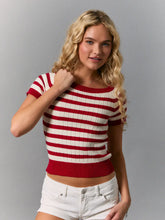 Short Sleeve Knit Sweater Top