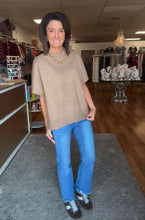 Taupe light weight sweater crew neck