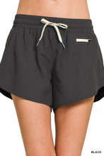 Soft woven lined shorts with zipper pocket