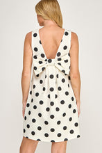 Off white polka dot dress