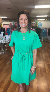 Green super soft casual dress