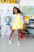 Faux suede pinafore dress
