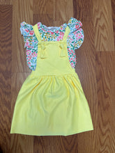 Faux suede pinafore dress