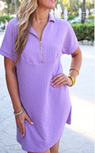 Textured Zipper Dress