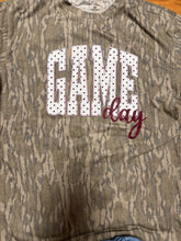 Bottomland Game Day Polka Dot Top-maroon
