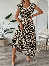 Leopard print maxi dress