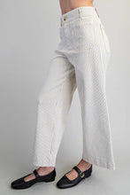Off white stripe straight leg  pants