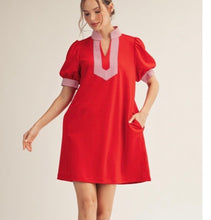 Super soft dress stripe detail Black or red option