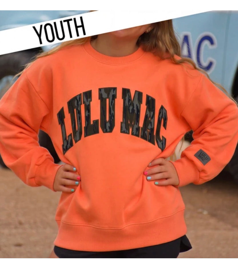 Adult!!!  Lulu Mac ‼️adult and youth‼️ orange bottomland sweatshirt only youth and adult