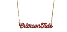 Alabama Crimson Tide Pave Autograph Enamel Necklace