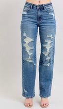 Judy blues distressed denim